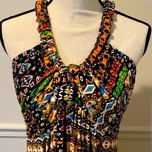 Calvin Klein Tropical Maxi Summer Dress! Size Medium.